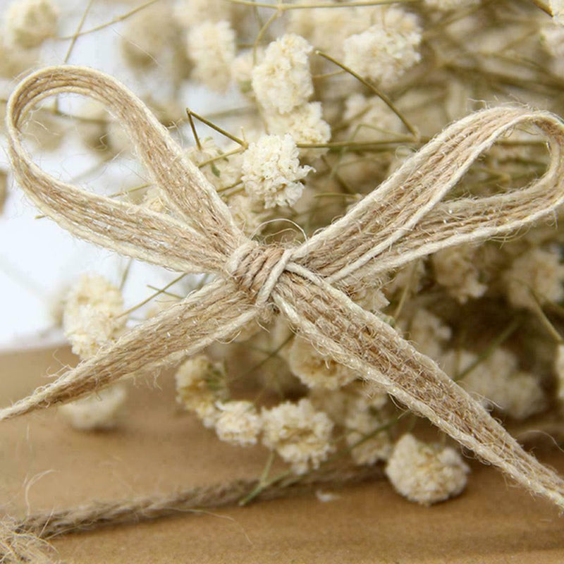 1 Roll Natural Jute Burlap Hessian Ribbon Lace Trims Wedding Decor Rustic v M3T2