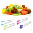 Set of 4 mini silicone and stainless steel multifunctional kitchen tongs fo X4H7