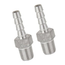 2Pcs 1/8inch Male Thread Pipe Fitting 6mm Barb Hose Tail Connector NPT, High