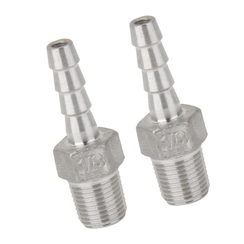 2Pcs 1/8inch Male Thread Pipe Fitting 6mm Barb Hose Tail Connector NPT, High