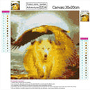 5D Wolf Eagle Diamond Painting Embroider DIY Full Drill Mosaic Cross Stitch