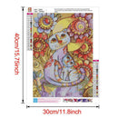 5D DIY Full Drill Diamond Painting Cross Stitch Embroidery Mosaic Kit (Cat)