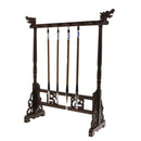 1pc Wooden Chinese Calligraphy Brush Pen Holders Hanger Rack 12pins