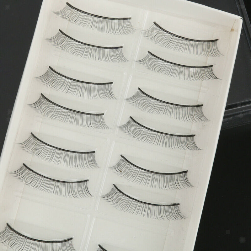 10 Pairs 10mm Makeup Practice Eyelashes Extension For Beginner Teaching