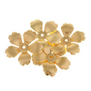 30Pc Golden Metal Filigree Flower Beads Caps Spacer Beads For Jewelry Making