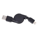 Retractable USB male to 5 - pin Mini USB Cable charger and synchronization