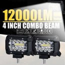 60W 4INCH Spot 20 LED Work Light Bar Lamp Driving Fog for Offroad Car Boat T Ew