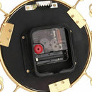 Modern Crystal Diamond Wall Clock, Luxury Flower Wall Clock Silent Metal Cl