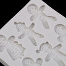 Christmas Snowman Silicone Fondant Mold Cake Decorating Tool Chocolate Mould  Gw