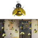Chic Wall Art Honey Bee Sculpture Wall Decor Insects Ornaments Metal Medium
