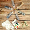 Tie Dye Kit 6 Colors For Clothing Rubber Bands With Gloves DIY Craft Pigment