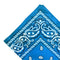 Women Men Double Sided Paisley Bandana Head Wrap Headband Handkerchief Blue