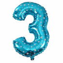 Foil Balloon Number Balloon Latex Balloon Blue Huge Number Balloon Baby Sho J2M9