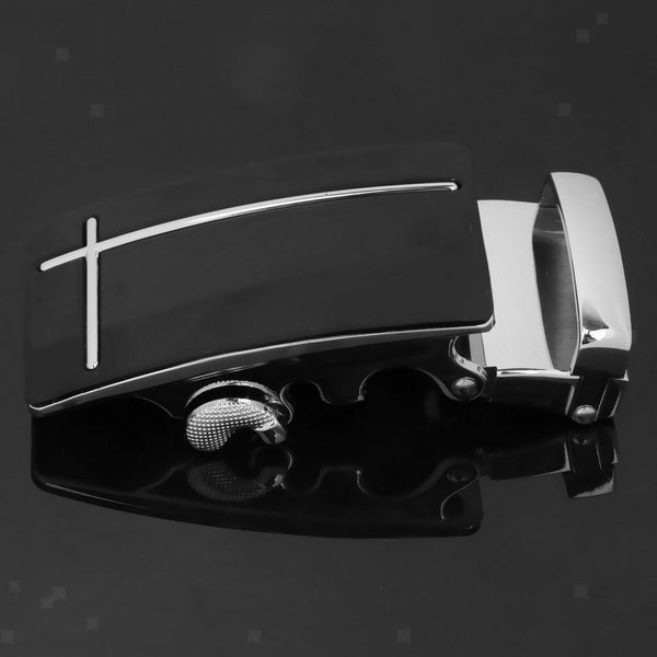 1pc Fashion Men Fashion Brand Belt Buckle Metal Automatic Ratchet Waistband