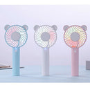 Cute Mini Portable Handheld Cooling Fan & Usb Rechargeable Desk Quiet Air C M6F1