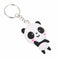 Cute Cartoon Panda Keychain Keyring Bag Pendant Silicone Key Ring Chain Gift