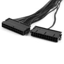 24Pin 20+4pin Dual PSU ATX Power Supply Adaptor Cable Connector For Mining 34cm