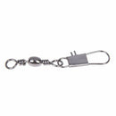 Grey Fishing Line to Hook Clip Connector Swivels 20PCS