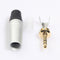 2x 1/8" 3.5mm Male Jack Plug Soldering 3 Pole Plug Repair Headphone Male Jack
