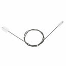 Aquarium Flexible Feather Tube Cleaning Brush 155cm Long White transparent