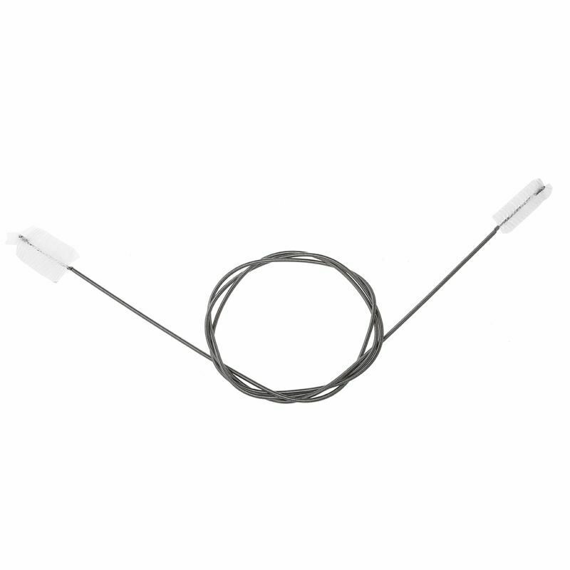 Aquarium Flexible Feather Tube Cleaning Brush 155cm Long White transparent