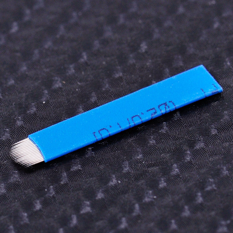 10pcs 18Pin U Shape Eyebrow Blade Permanent Makeup Manual Tattoo Needles Sharped