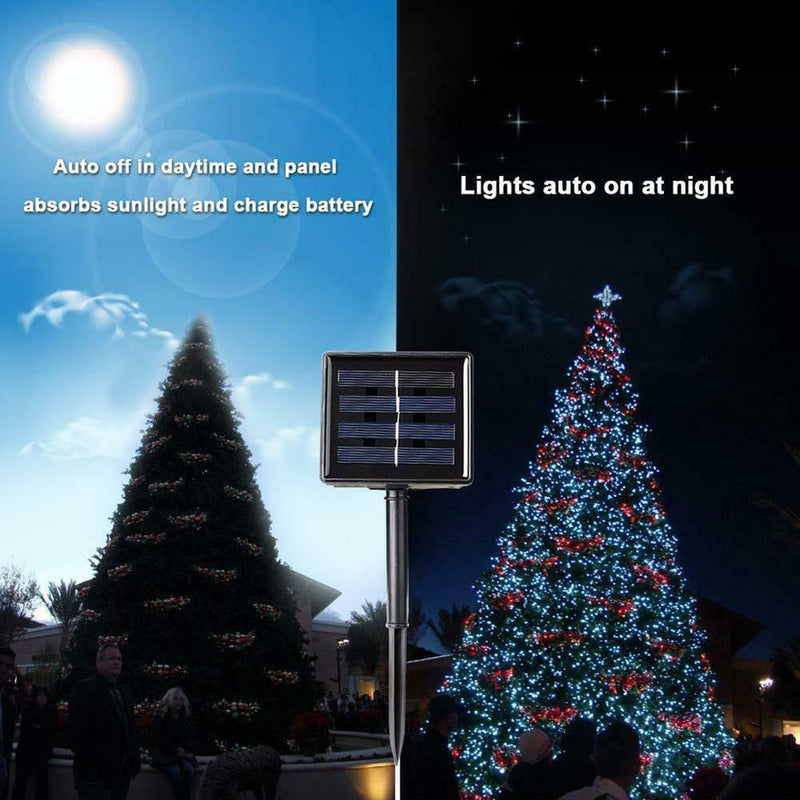 200LED 22m Solar Power Fairy String Light Garden Decorative Lamp (White)