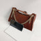 Alligator Pattern Handbags Women Pure Leather Top-handle Bags (Light Brown) A
