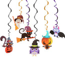 6PCs Ceiling Hanging Swirl Halloween Party Decor Room Bar Festival Ornamen3C