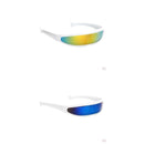 10 Pieces Futuristic  Mirrored Sunglasses Narrow Shield Party Eyewear
