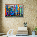 5D DIY Full Round Drill Diamond Painting Color Bicycle Cross Stitch Kit