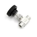3/8"BSP Female Thread Stainless Flow Control Shut Off`Needle Valve=Water Gas/Oil