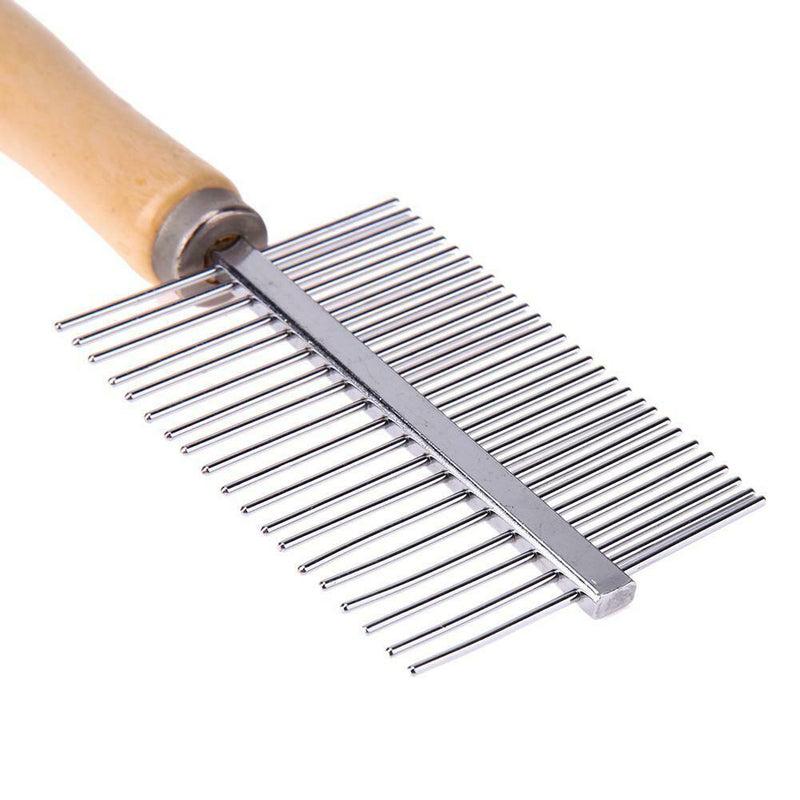 Wooden Handle Pet Comb Dog Cat Combs Hair Rake Comb Pet Grooming Hairbrush
