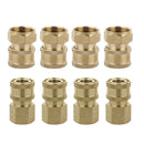 8pcs Solid Fast Release Coupler Adapter No Leak Pressure