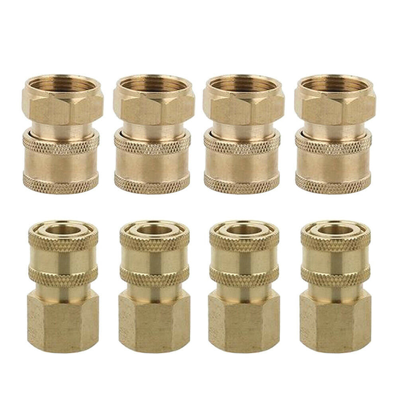 8pcs Solid Fast Release Coupler Adapter No Leak Pressure