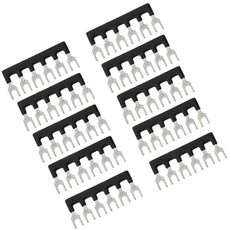 20 Pcs 6-position Fork Pre-insulated Terminal Block Terminal Block