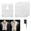 100x Disposable Hair Cutting Capes Gown Salon Barber Styling Apron+Comb as Gifts