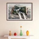 5D DIY Full Drill Diamond Painting Mountain River Cross Stitch Home Decor