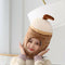 Girls Bubble Tea Shape Headband Plush Hat Cap Headdress for Women Teens