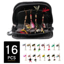 16Pcs Metal Rotating Sequins Plus Road Lure Bag Freshwater Fishing Sequins