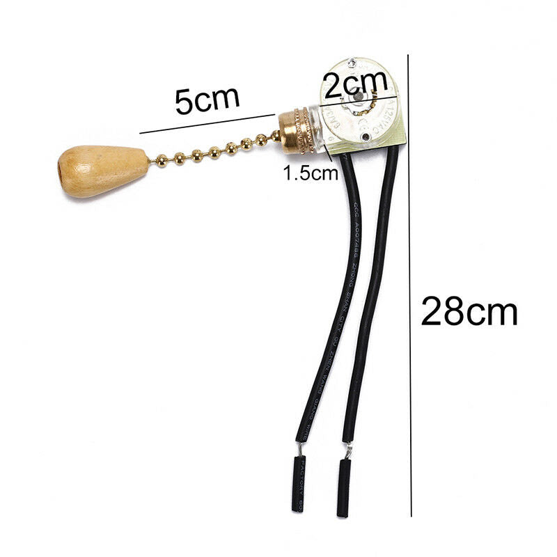 4pcs home ceiling fan lamp wall light replacement pull chain cord switch S.AU