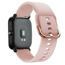 Silicone 20mm Solid Color Strap for Amazfit GTS Garmin Vivomove HR (Pink) A