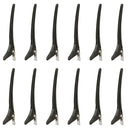 24 Pack Women Hairdressing Salon Sectioning Clamp Hair Clips Hairpins Grip Black