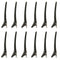 24 Pack Women Hairdressing Salon Sectioning Clamp Hair Clips Hairpins Grip Black