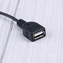DC power supply usb2.0 A female to 5.5 x 2.1mm female jack extension cord cablTE