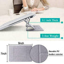 Grey Adjustable Invisible Portable Folding Laptop Stand for MacBook Pro/Air K9B0