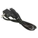 1M EU 3 Prong 2 Pin AC Laptop Power Cord Adapter Cable Black