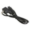 1M EU 3 Prong 2 Pin AC Laptop Power Cord Adapter Cable Black