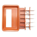 Brownie Non-stick Baking Pan with Built-In Slicer / Cutter (Large)