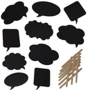 10X New Photo Booth Prop Wedding Birthday Party Black Card Chalkboard Stick